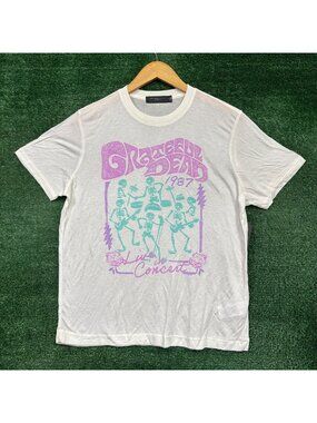 Grateful Dead Live in Concert 1987 Rock Band T-Shirt Size Medium